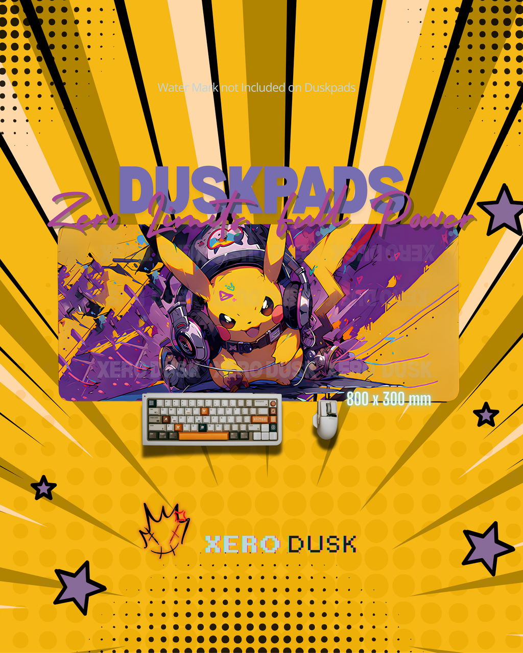 [Bassbolt Pikachu] Duskpad (3mm Thickness)