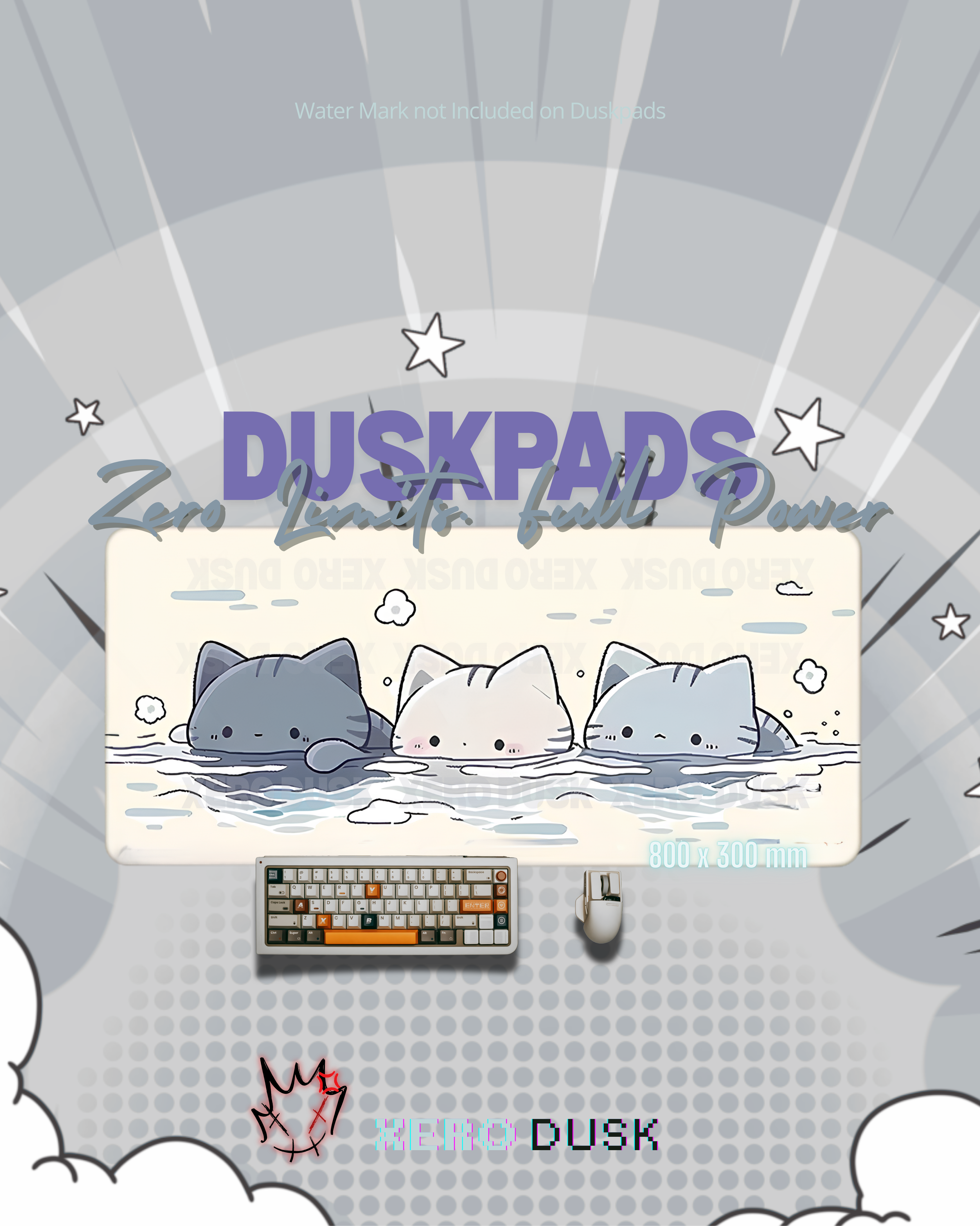 [Bubble Kitties] Duskpad (3mm Thickness)